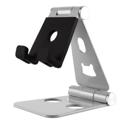 China 3~10' Universal Mobile Phone Stand Portable Aluminum Foldable Tablet Stand Holder Adjustable Cell Phone Holder for sale