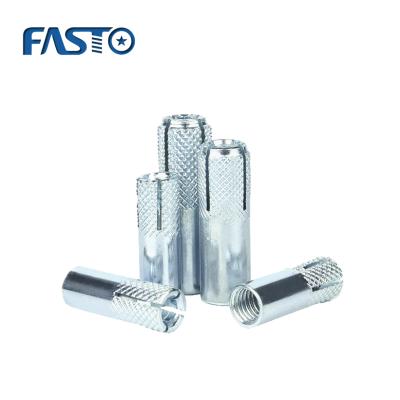 China Carton Steel Factory Direct Fastener M6-M24 Galvanized Expansion Anchor Bolt Drop In Anchor for sale