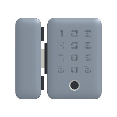 China 2021 smartlock Digital keyless biometric fingerprint keypad sliding smart door sensor glassbd safety lok for sale