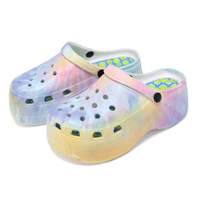 China 2021New Fashion Trend Hole Shoes Shape Non-slip Eva Beach Shoes Sandals Clogs Shoes for sale