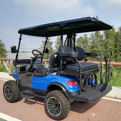 Cina OEM carrello da golf elettrico sollevato 4 posti auto-regolabile e sterzo a pignone in vendita