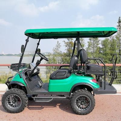 China Off Road Golf Cart Elektrisch Geheven Golf Cart 4 Passagiers Elektrisch Golf Cart Te koop