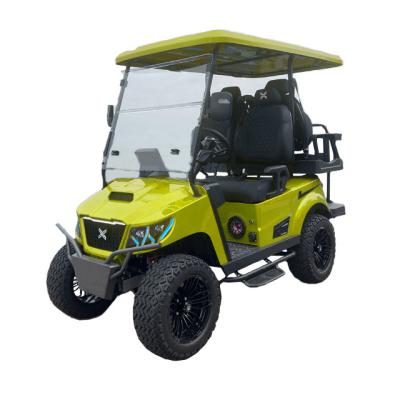 China Top Golf Brand Levantado 4 Passageiro Golf Car Brand Hunting Buggy Novo 4 Wheel Elétrico Club Car Golf Carro Para Venda à venda