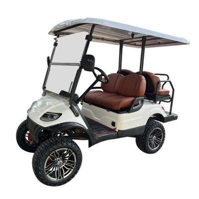 China New Powerful Lithium Battery Electric Golf Cart Equipped With Safety System For Sightseeing Bus Top Golf for sale