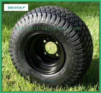 China 8 Inch Black Golf Cart Wheels And Tires Utility Cart Tires CE Certification for sale