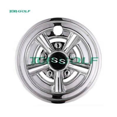 China 10 Spoke SS Golf Cart Wheel Covers Hub Caps 8 Inch W-8 For Club Car Ezgo for sale