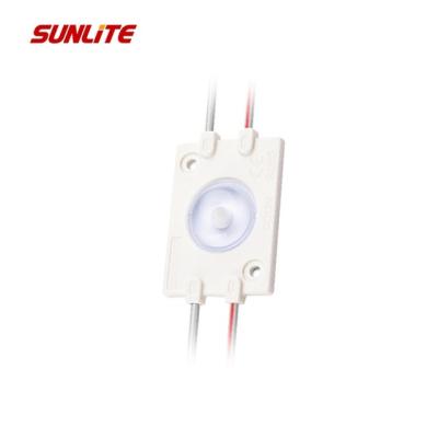 China Light Box SUNLITE Outlet High Brightness DC 12V SMD2835 LED Module Light New Waterproof With Lens for sale