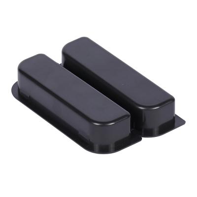 China Contemporary Wholesale Plastic Suppliers Black Plastic Recessed Insert Finger Door Handle for sale