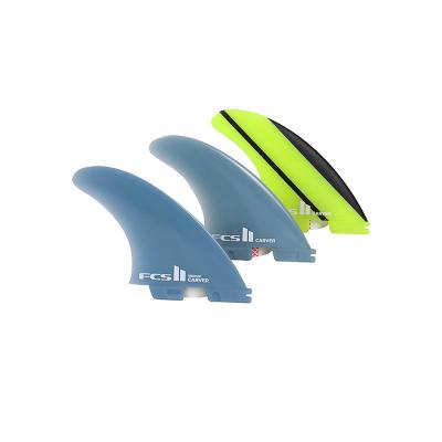 China Adult Factory Direct Supply Fin Set Custom Logo Single Fins Blue ABS Shortboard Fins for sale