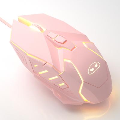 China Comfortable High Quality Gaming Mouse Suppliers Wired Mouse Pink High Performance Gaming Mouse for sale