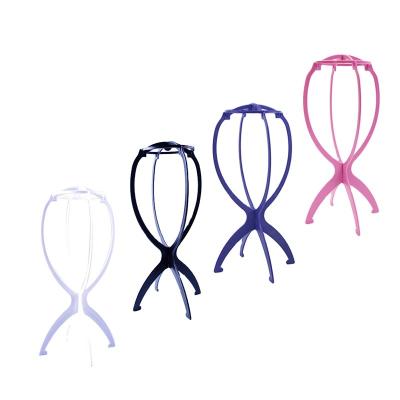 China Colorful Logo Travel Wig Stand Cheap Wig Stand Hair Wig Cap Custom Hair Holder Stand for sale