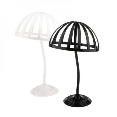 China Viable Factory Supply Direct Hat Support Customzizable Hat Racks Black Plastic Hat Display for sale