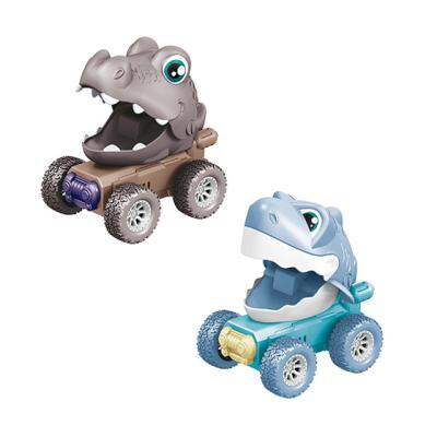 China Hot Selling Retail Wholesale Plastic Amazon Cartoon Animals Shark Alligator Let Go Press Dinosaurs Off-Road Vehicle For Kids Gift for sale