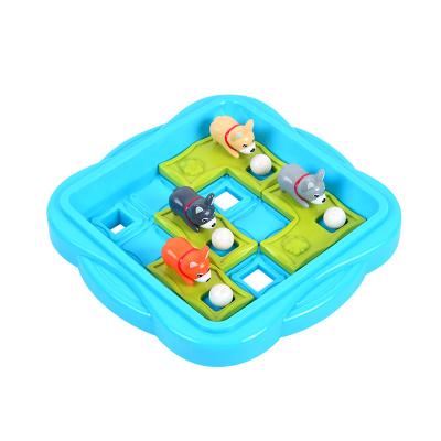 China New Hot Selling Amazon Family Educational Smart Interaction Challenging Naughty Dog Puzzle Block Logic Game Toys For Kids Gift for sale