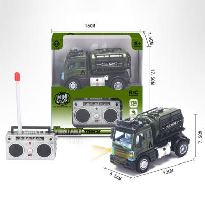 China Hot Cheap 1:64 RC Hobby Amazon Selling Tanker RC Vehicle RC Vehicle Style 27Mhz Four Way Cheap European Army Green Remote Control Car For Kids Other Toy for sale