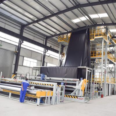 China Sheet 3 Layers 8 Meter HDPE Geomembrane Film Blowing Machine for sale