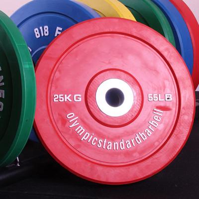 China Universal Wholesale Color Barbell Sheet Weight Board Gym Home Use Fitness Equipment Rubber Barbell Weight Board for sale