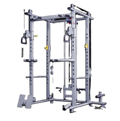 China Universal General Fitness Equipment Frame Longmen Weightlifting Fitness Equipment Multifunctional Smith Machine For Fitness Exercise for sale