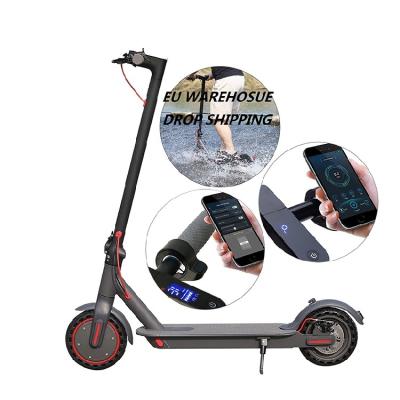 China Factory Sales Metal Ring Bell Design Colorful LED Speed ​​Mileage Display Battery Hot Unisex Throttle Loud Electric Scooter for sale