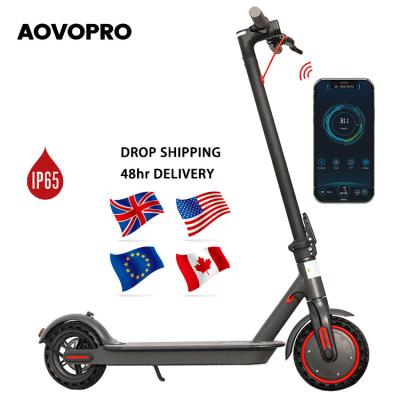 China Dropshipping Best Selling Aovopro Light X7 X8 X9 ODM LCD + LED Display Screen 8.5 Inch 350w Motor Brushless Honeycomb Non-Slip Tires Kick foot the electric scooter for sale