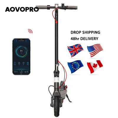 China LCD Display Screen + M365pro Foldable Waterproof 350W 2 Wheel LED Light AOVOPro Adult Electric Scooter 10.5AH 35Km For Europe USA Warehouse Drop Shipping United for sale