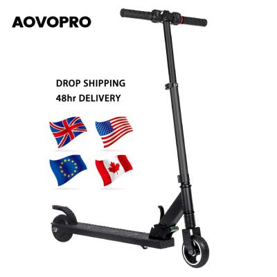 China LCD Display Screen + LED Light Official AovoPro Mini DE UK USA Warehouse Dropship Scooter 250w Folding Electric Kick Scooter For Kids Children Gifts for sale