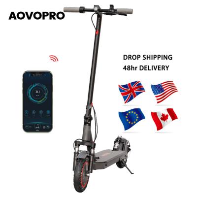 China LCD Display Screen + LED Light Chain Two Wheels 50km Aovo Smart Classic Electric Step Scooter Best Foldable Scooter With Seat Optional For Customized for sale