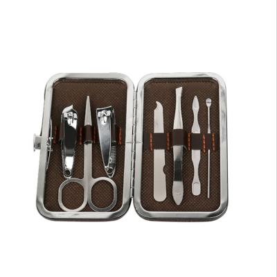 China 7pcs Scissors Right Handed Manicure Kit Give Away Gift Beauty Tools Scissors Cuticle Trimmer Pedicure Kit for sale