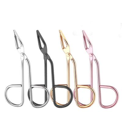 China Black Colorful Gold Clip Eye Makeup Eyebrow Pink Eyebrow Tweezers Bulk Anti Rust Tweezers For Eyebrow for sale