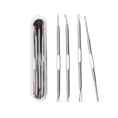 China Eco-friendly Metal Blackhead Stainless Steel Pimple Snap Tool Acne Needle Grade Pimple Cleaner Blackhead Remover for sale