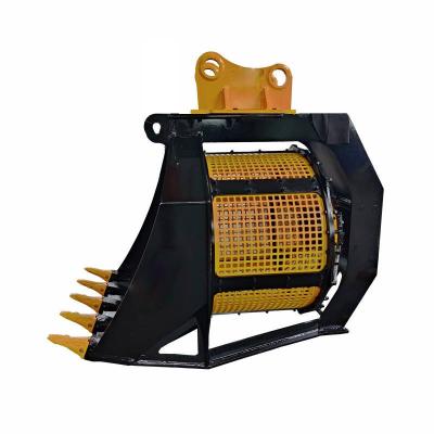 China 5 - 40 ton 1m3 Excavator Attachments Customized Excavator Screening Bucket for sale