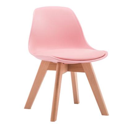 China Norsic style FACTORY PRICE WOODEN LEG KIDS CHAIR PP CHILDREN chair plastic dining chair for kids for sale