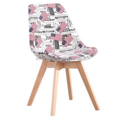 China Nordic Style Tulip Norsic Style Fabric Dining Room Furniture Cheap FACTORY PRICE Dining Chairs With Paper Cloth for sale