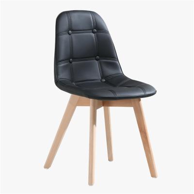 China Norsic Style FACTORY PRICE Modern Hollow Back Wooden Leg Design PP Chair Plastic Chair Dining Outdoor Chair for sale