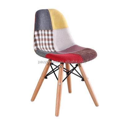 China Norsic style factory patchwork fabric children's creative multi-colored comfortable chair playing room chair for children for sale