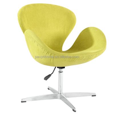 China Commercial Modern Metal Leg Chair Office Swivel Fashion Waiting Room Furniture Cloth Egg Chairs for sale