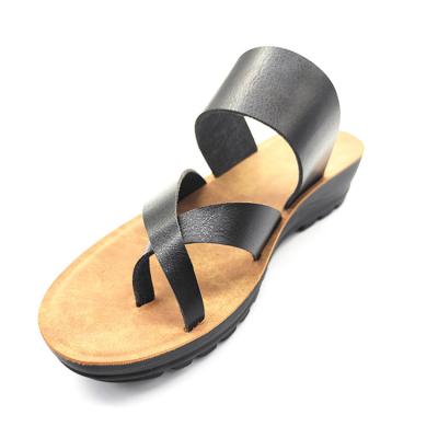 China 2021 Luxury Leather Sandals 5cm Handmade Size Women Slippers Customized Light Wholesale for sale