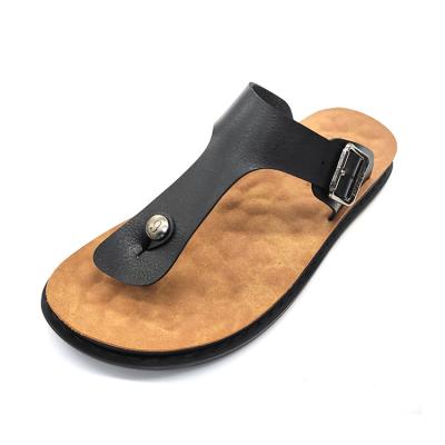 China 2020 New Design Handmade Italian Leather Sandals Men Waterproof for sale