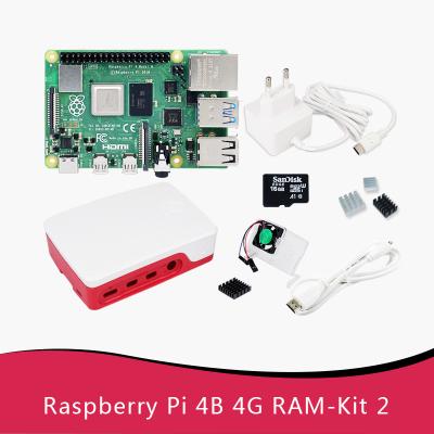 China In Running Original Raspberry Pi 4 Model Kit 2GB 4GB 8GB RAM Core 1.5Ghz CPU 3 Speeder B Dev Board 4B Than Pi 3B+ Raspberry Pi 4B for sale