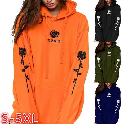 China Anti-wrinkle Women Plus Size Hoodies Plain Velvet Ladies Hoodie Loose Casual Pullover Sweatshirt for sale