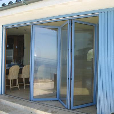 China Modern hot sale folding doors mechanism aluminum aluminum folding door and frame structure for sale