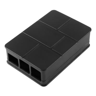 China For Raspberry Pi 3 9.3*6.3*2.5cm ABS Case Black Plastic Box Enclosure Shell Design Approx for sale