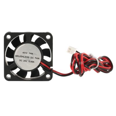 China All Kinds of Field DC Mini Cooling Fan 40X40X10mm with 28cm Cable for 3D Printer 4010 DC 12V 24V Fans for sale