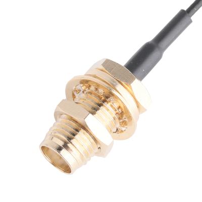 China Connector Adapters OEM ODM RF Coaxial Cable Connector Adapter SMA-F-Jack to MHF Plug for sale