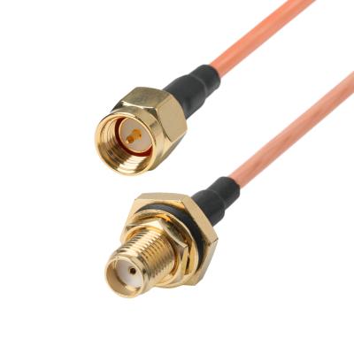 China Oem / Odm Rg316 Kabelverbinding Sma Vrouwelijke Schot Jack naar Mannelijke Rechte Plug Te koop