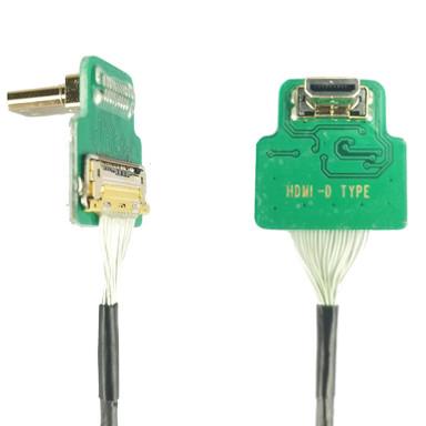 China MIPI Connector Adapters ROHS HDMI-D Adapter Micro Elbow Head HDMI-D To 20454-220-02 20455 20453 for sale