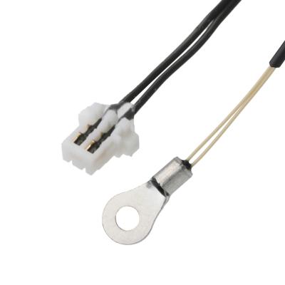 China M8 Thermistors NTC 10K Ohm 1% SENSOR To 2P Contact Face UP UL10064 32#AWG Cable OEM/ODM for sale