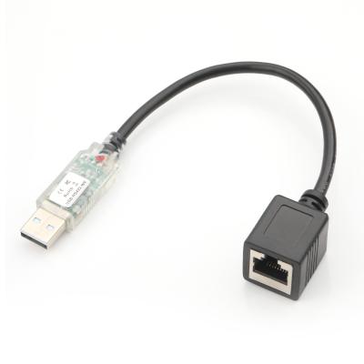 China USB RS422 a RJ45 8P8C Fêmea Revestido em Níquel WB-1800-BT Cabos de Adaptador de Debug de Rede Industrial à venda