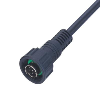 China Conector impermeable de ISOBUS, 6 cable del conector de la longitud de Pin Mini Din 300m m en venta