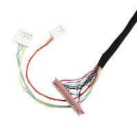 China Lvds Extension Edp Cable Assembly  1.25mm 40 Pin DF13-40DS 100mm Length for sale